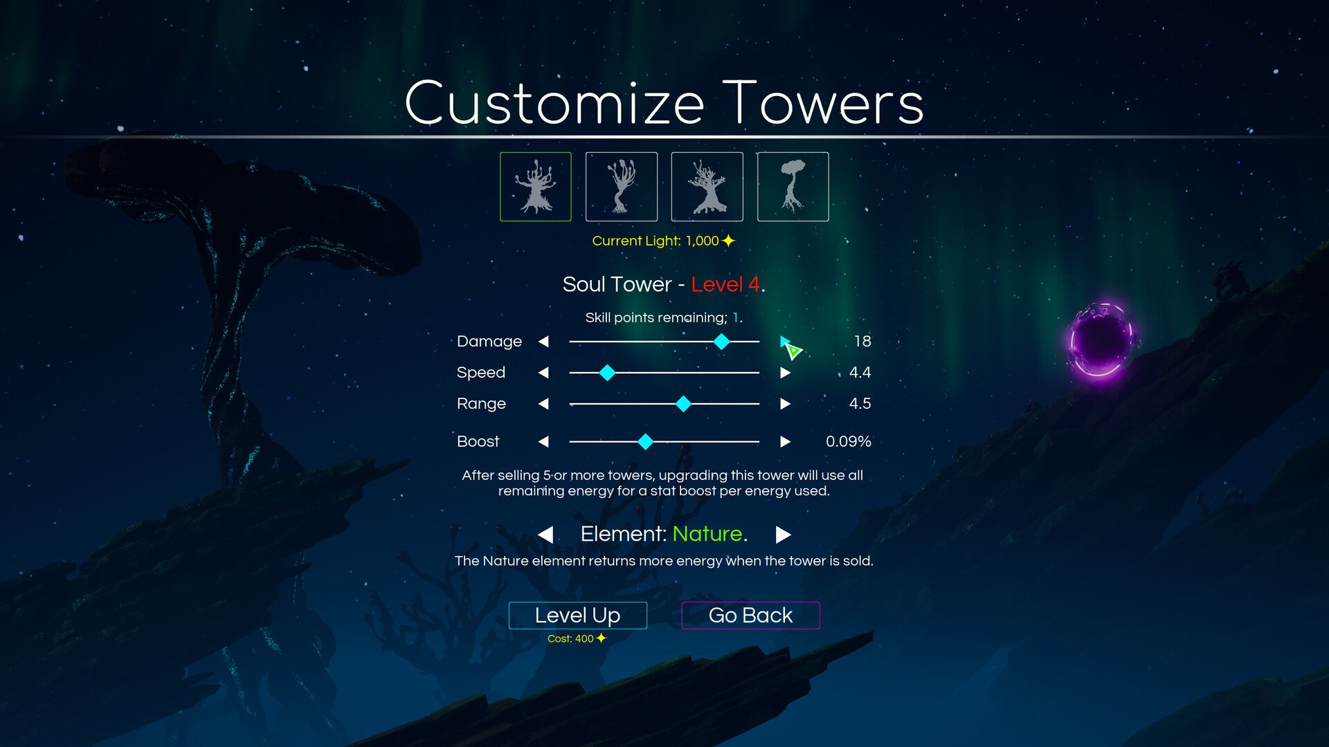 太空自然攻击塔防御/Space Nature Attack Tower Defense