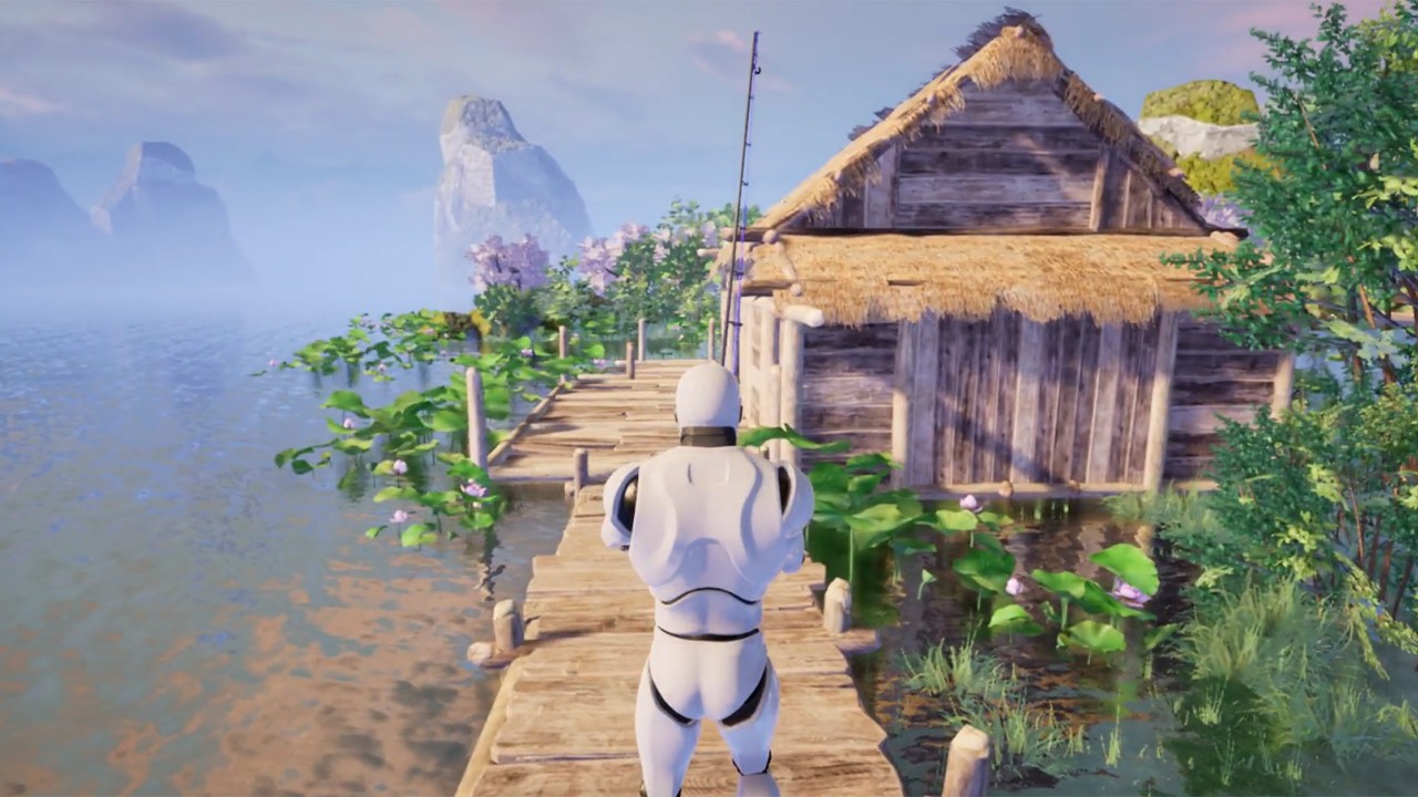 大明湖畔荷花钓鱼/Fishing at Lotus Lakes_1