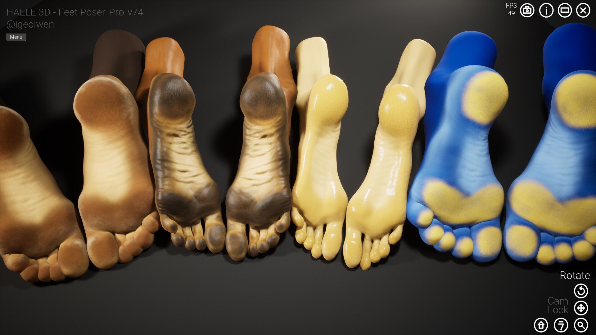 足部造型模拟器 - 专业版/HAELE 3D - Feet Poser Pro_1