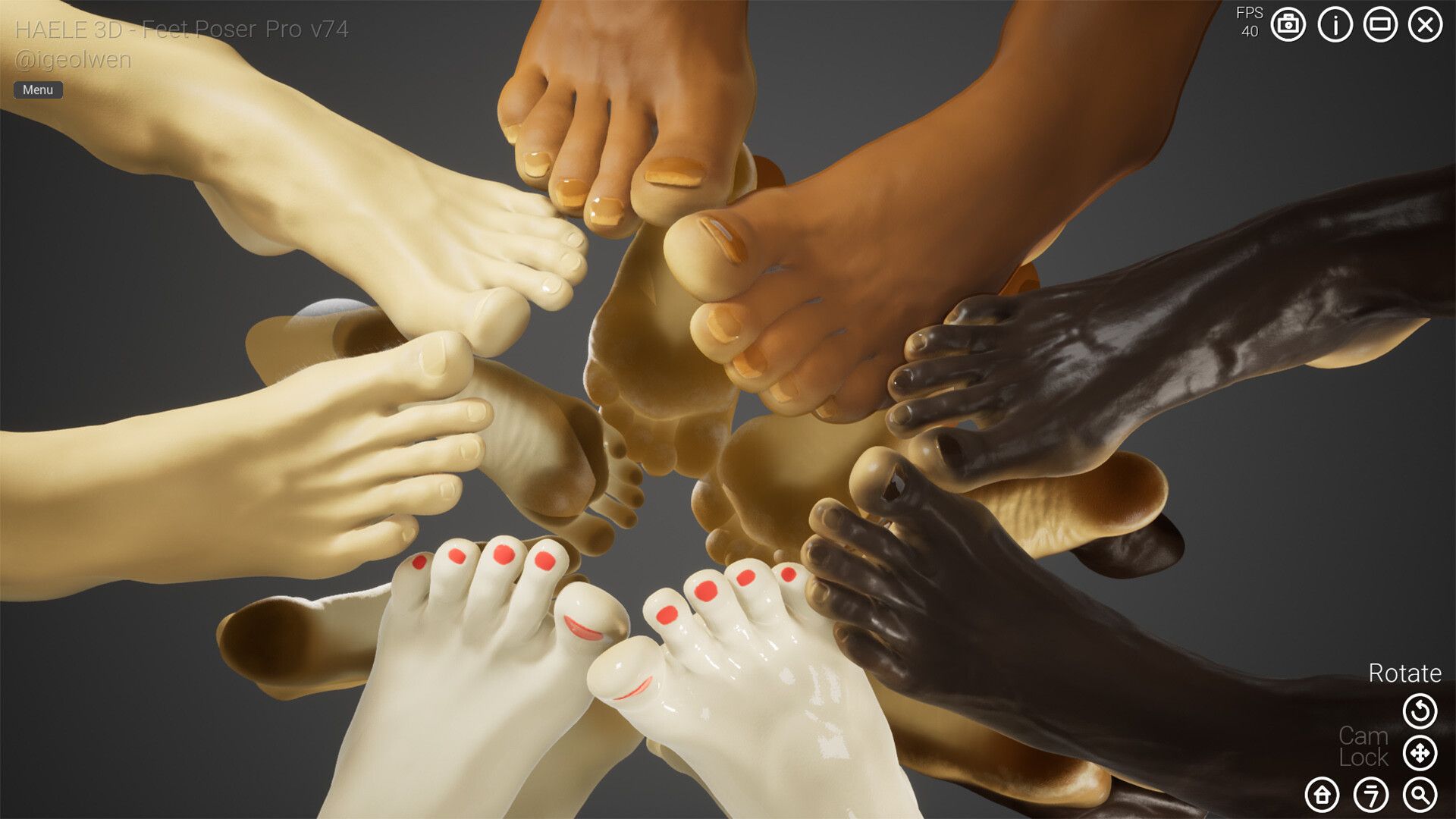 足部造型模拟器 - 专业版/HAELE 3D - Feet Poser Pro_3