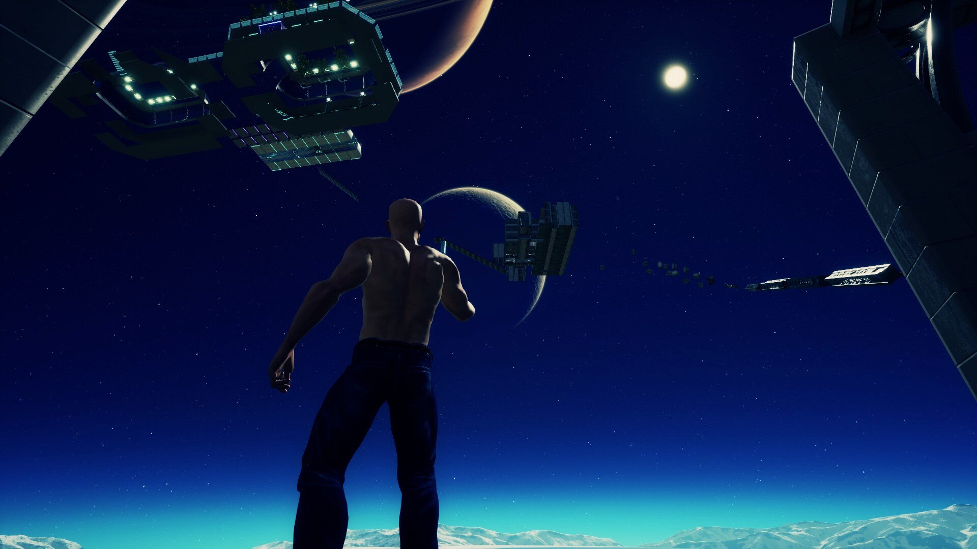 秃头男子攀登/Bald Man Climbs Up_2