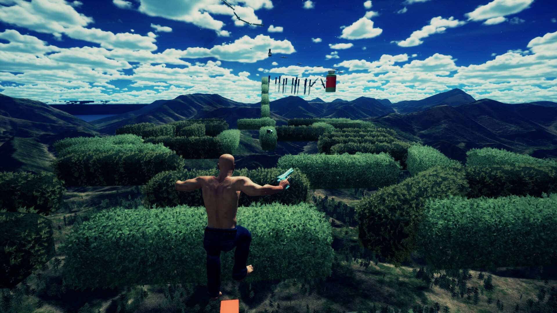 秃头男子攀登/Bald Man Climbs Up_3