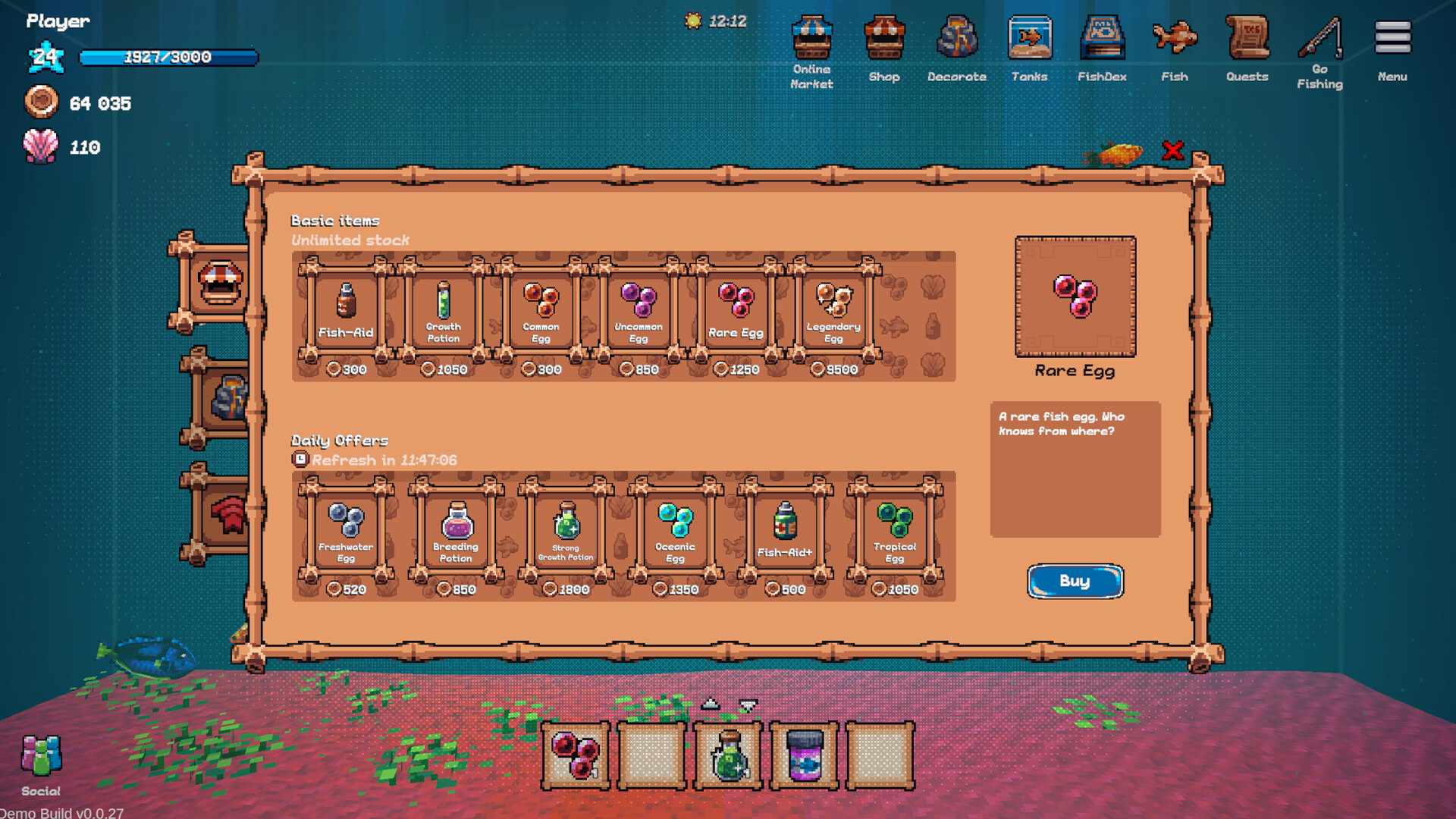 全球鱼友俱乐部：放置好时光/Tiny Aquarium: Social Fishkeeping_1