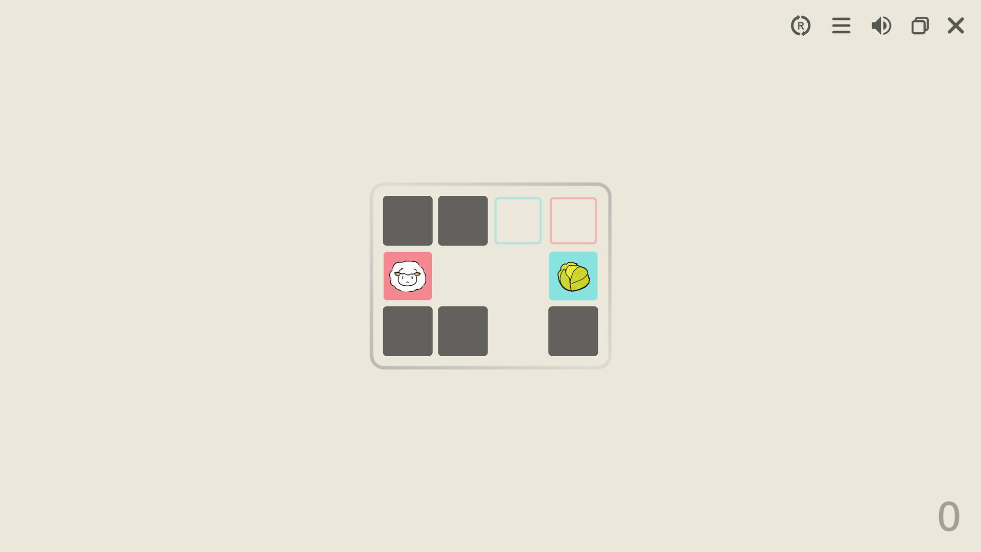 狼 羊 卷心菜/Wolf Sheep Cabbage_0