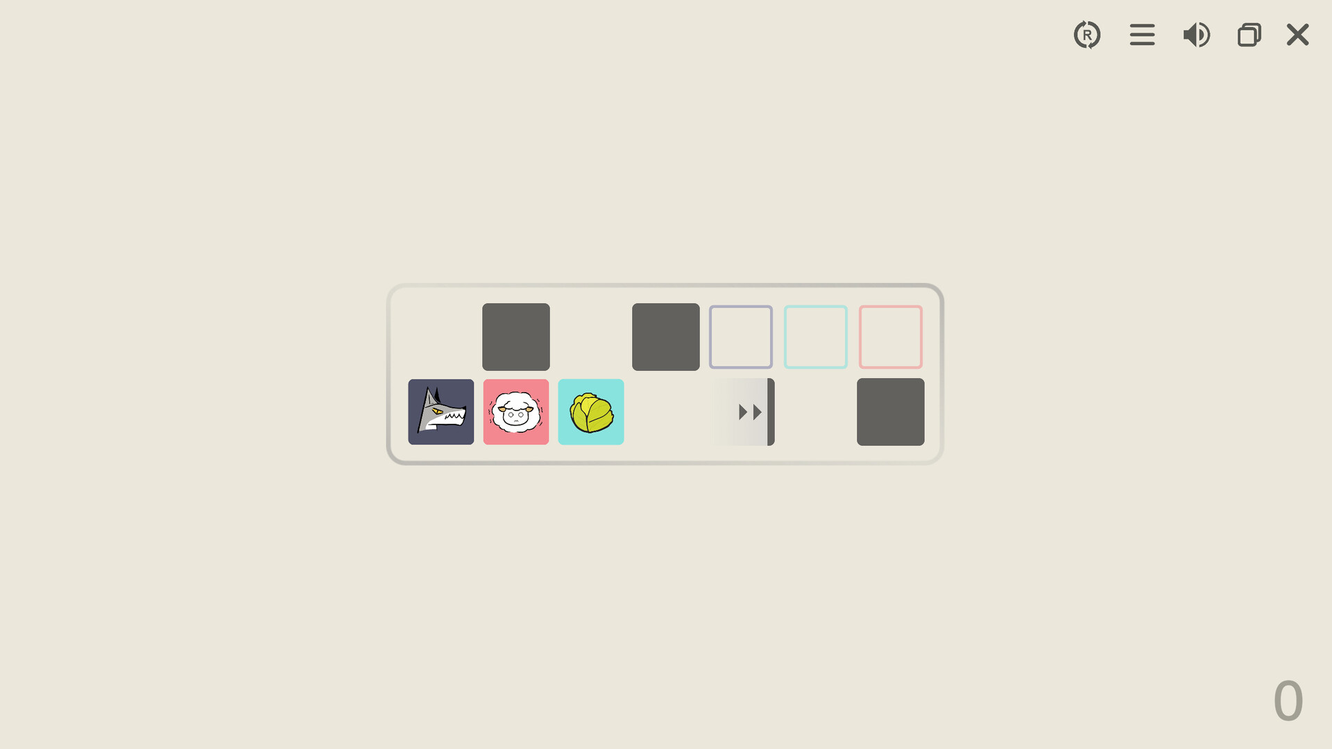 狼 羊 卷心菜/Wolf Sheep Cabbage_1