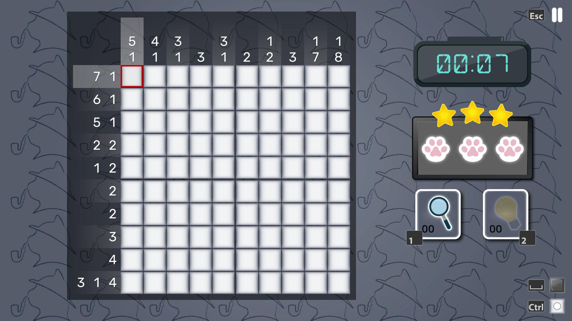 夏洛克猫·福尔摩斯绘图方块/SherloCAT Holmes Nonogram_1