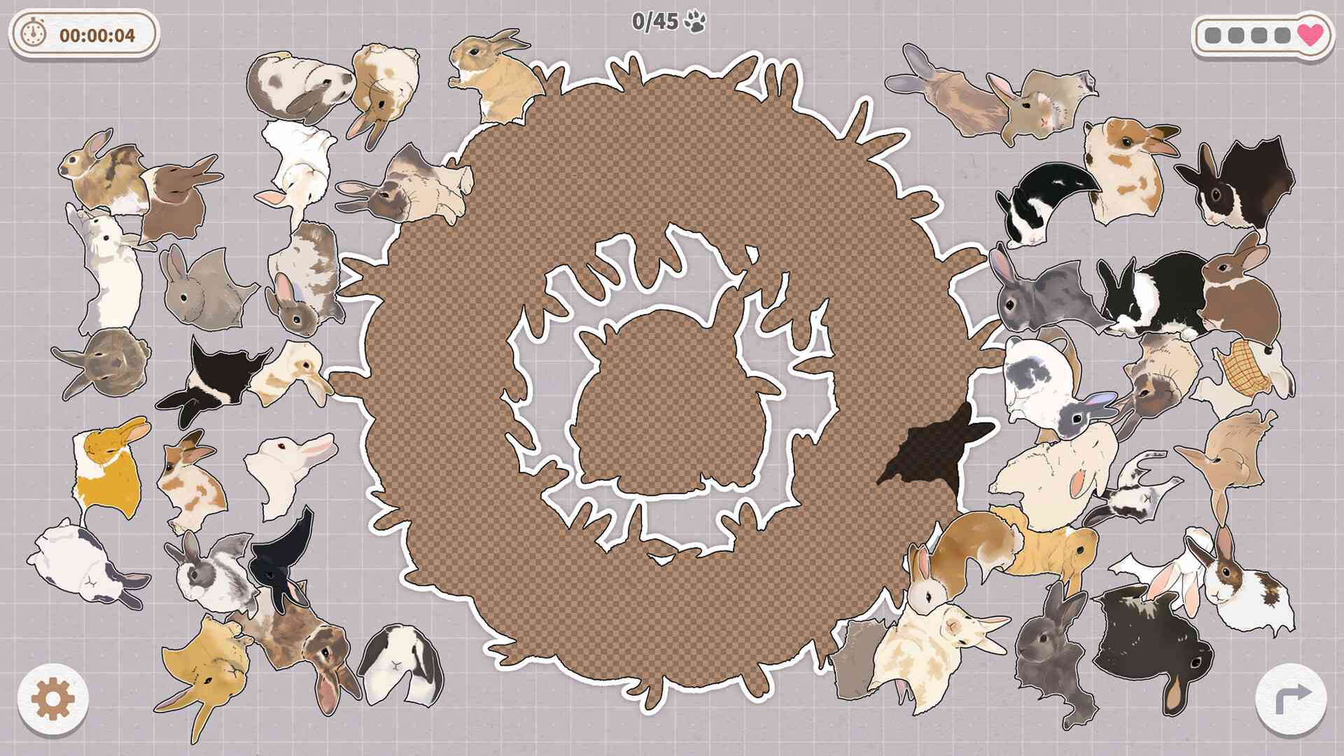 挤在一起的兔兔/Bunnies Huddled Together_3