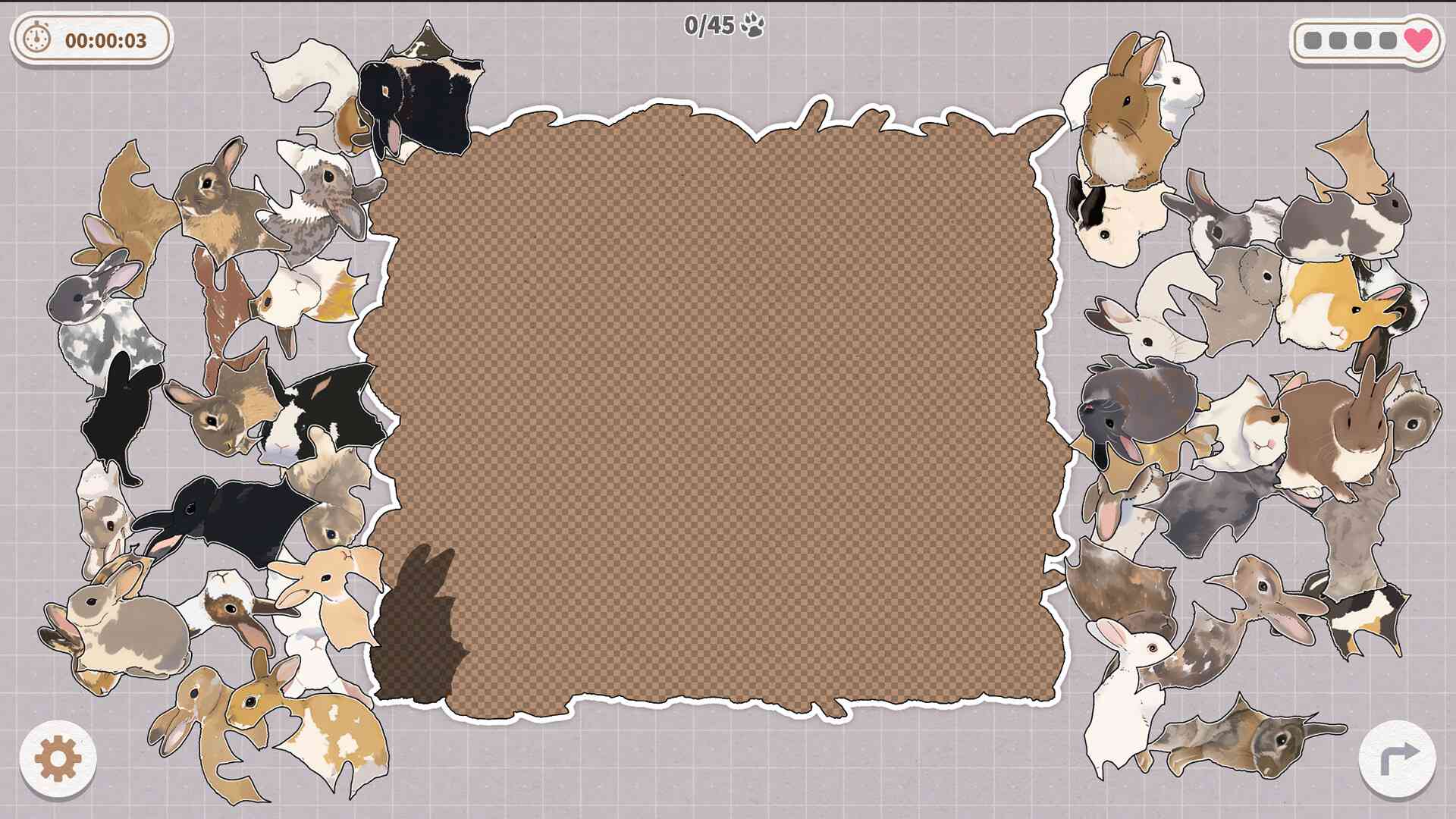 挤在一起的兔兔/Bunnies Huddled Together_5