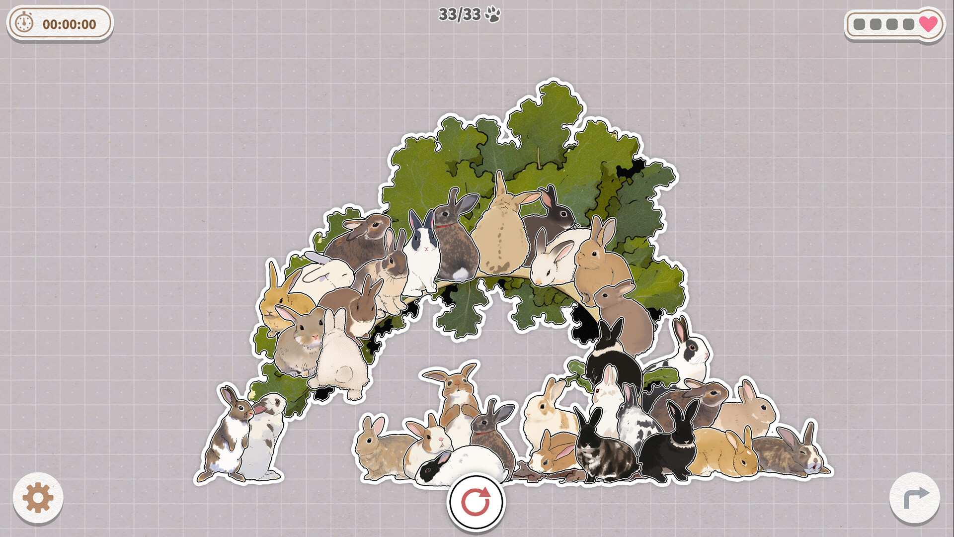 挤在一起的兔兔/Bunnies Huddled Together_2