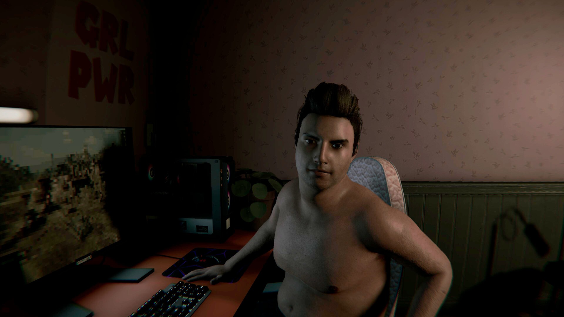 我在一个胖子的房子里醒来：他三十多岁，喜欢啤酒和游戏/I woke up in the house of a fat man: he's over 30 years old and loves beer and games_3